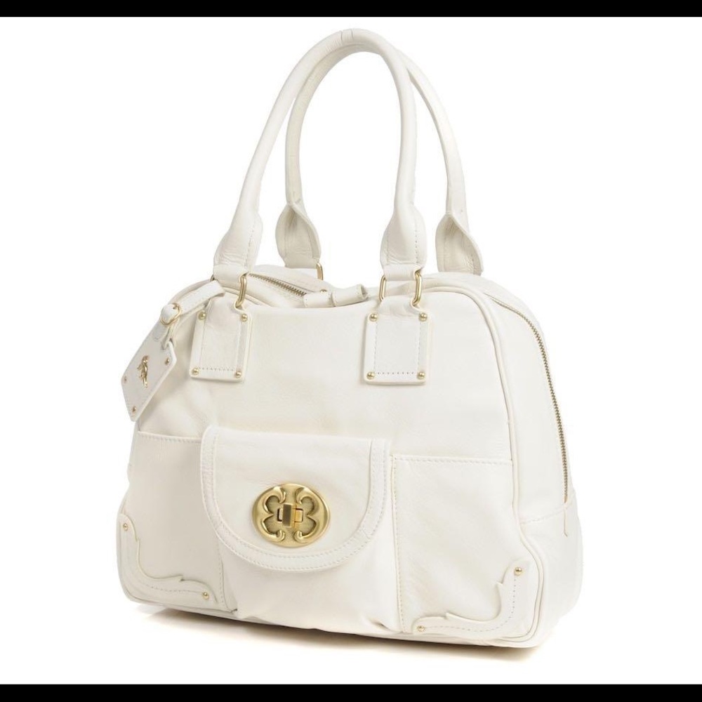 Emma Fox Leather Bowler Satchel